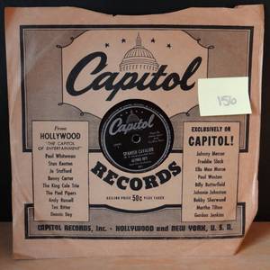lot 156 image: Alvino Rey 78rpm IM LOOKING OVER A FOUR LEAF CLOVER SPANISH CAVALIER CAPITOL RECORDS