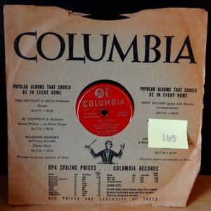 lot 165 image: RARE -  BENNY GOODMAN.CHARLIE CHRISTIAN. SOLO FLIGHTWORLD IS WAITING FOR THE SUNRISE.78 CHECK COMPS