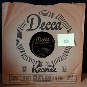 lot 180 image: 1945 -  Guy Lombardo - My Heart Sings & A Little On the Lonely Side - Decca 78 RPM