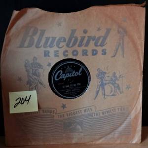 lot 204 image: 1944 - Betty Hutton 78rpm Single 10-inch Capitol Records #155 It Had To Be You