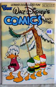 lot 213 image: RARE  WALT DISNEYS COMICS AND STORIES (1985 Series) (GLAD) #547 Very Fine Comics $$$