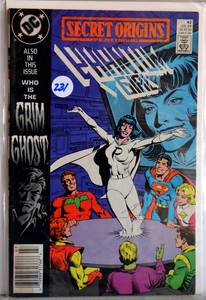 lot 231 image: 1989 - Secret Origins, #42, Phantom Girl & Grim Ghost, DC Comic,