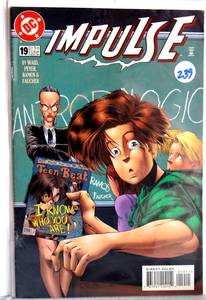 lot 239 image: 1996 - Impulse #19 in Near Mint  condition. DC comics