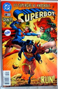 lot 254 image: 1996 -  Superboy - No. 28 - DC Comics, Inc. - June 1996