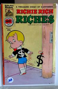 lot 269 image: 1976 -Vintage Richie Rich Riches #24 FN