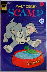 lot 272 image: 1976 - Walt Disney SCAMP #27  FN   Whitman comic book $$