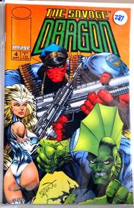 lot 281 image: 1993 - The Savage Dragon #4 VF 1993 Image Comic Erik Larsen