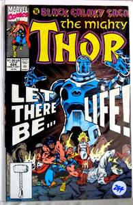 lot 294 image: 1990 - Thor #424  Black Galaxy Saga Tom DeFalco Ron Frenz Marvel
