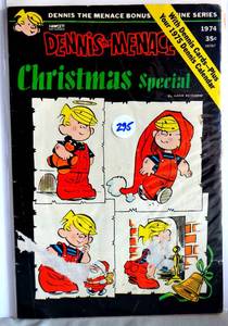lot 295 image: 1974 - RARE VINTAGE DENNIS THE MENACE CHRISTMAS SPECIAL 35c COMIC