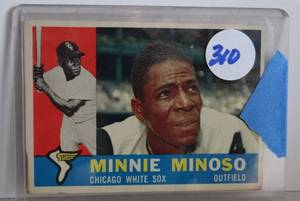 lot 310 image: 1960 TOPPS MINNIE MINOSO BASEBALL CARD #365