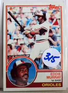 lot 315 image: 1983 Topps Eddie Murray #530 Baltimore Orioles NRMint HOF