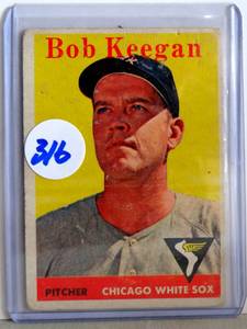 lot 316 image: 1958 Topps Baseball #200 Bob Keegan EX