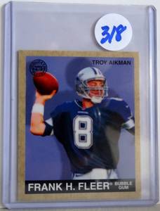 lot 318 image: 1997 Fleer Goudey Football Card #92 Troy Aikman