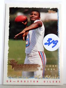 lot 319 image: Steve McNair 1995 Topps Draft Pick ROOKIE CARD #430 $$$
