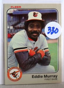lot 330 image: 1983 FLEER #67 EDDIE MURRAY IN NRMT CONDITION