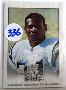 lot 336 image: CANVAS LaDainian Tomlinson 2002 Donruss Gridiron Kings San Diego Chargers