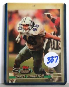 lot 337 image: MINT 1993 TOPPS STADIUM CLUB SUPER BOWL 29 DALLAS COWBOYS DARYL JOHNSTON CARD