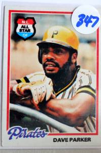 lot 347 image: RARE 1978 Topps Dave Parker All Star Baseball Card #560 Pirates HOF $$$$