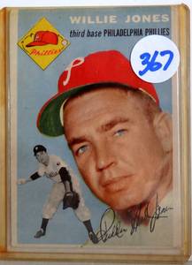 lot 367 image: VINTAGE 1954 Topps Set Break #41 Willie Jones VG-EX $$$