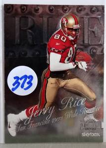 lot 373 image: 1999 Metal Universe Football Jerry Rice #135 NMMT HIGH GRADE HOF49ers