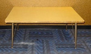 lot 34 image: Small Table, Measures 48 x 29.5