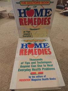 lot 57 image: 2 doctor books of thousands of home remides about everyday health problems