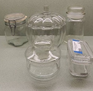 lot 62 image: Various covered sugar dish, canisters covered cookie jars