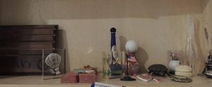 lot 69 image: Lot- Ireland hour glass, golf dcor, U.S. flag, trinket box, bronze turtle and more