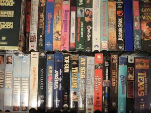 lot 100 image: Large lot of VHS tapes adult and children