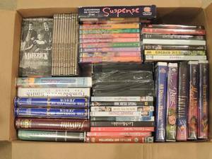 lot 101 image: VHS and DVD movies