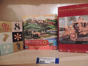 lot 139 image: wooden jigsaw puzzle memory game 1000 piece hometown puzzle