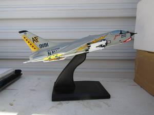 lot 177 image: F-8E Crusader die cast and USS Enterprise Navy-VF-33