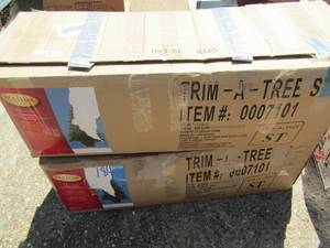 lot 184 image: Two Holiday living prelit pine trees