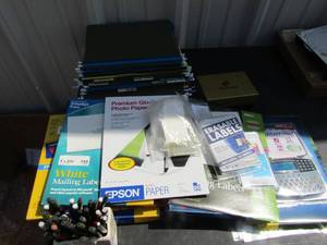lot 233 image: Office supplies- folders, envelopes, dividers organizer and more