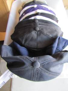 lot 246 image: Assorted snap back Navy Caps USS ESSEX,  WW  II  KOREA   NTSB