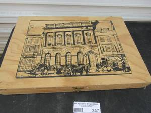 lot 347 image: Walker 3 Sun chocolate house wooden box
