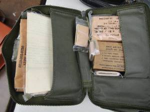 lot 376 image: Full navy airplane first aid kit