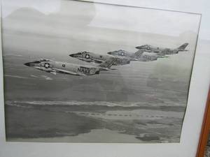 lot 405 image: Inflight picture of Navy VF61 in formation 21x17