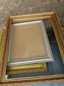 lot 408 image: Picture frames-1994 Levin 11x14, gray 12x16 and gold 16x20