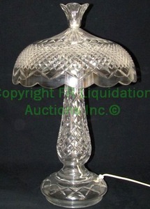 lot 4 image: Waterford crystal table lamp ACHILL 23H, marked