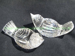 lot 40 image: Waterford crystal bird paper weights with original boxes