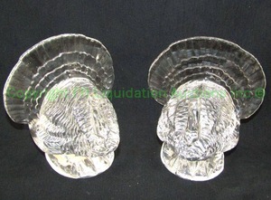 lot 43 image: Waterford crystal turkey paper weights