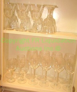 lot 136 image: Assorted crystal stemware as shown