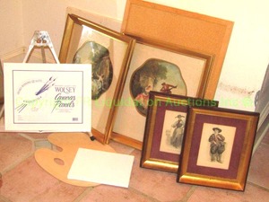 lot 164 image: Framed antique style prints plus as shown Includes hand tinted lithographs and specialty framed and matted prints, largest is 15 x 18