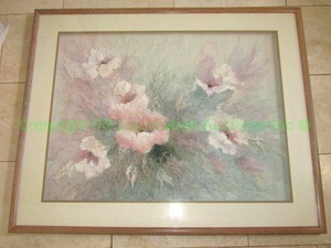lot 162 image: Marcus R Tucker BOUQUET mixed media and gouache on paper framed art, 41.5 x 33