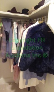 lot 408 image: Assorted clothing including wool sweaters, hats (Stetson, Churchill) and more as shown