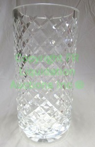 lot 580 image: Waterford crystal Alana vase, marked, 10 tall