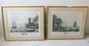 lot 699 image: Antique after Joseph Vernet (French, 1714-1789) Two Harbor Views with Fishermen Le Choix du Poisson and Les Pecheurs a la Ligne