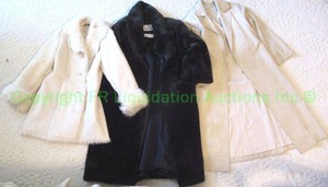 lot 715 image: Faux fur over coats including Montgomery Wards faux sheared beaver plus as shown