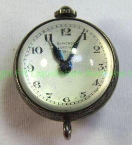 lot 568 image: Bouchere Lucerne Swiss Crystal Orb Skeleton Watch Pendant with Chased detailing. Swiss Made.